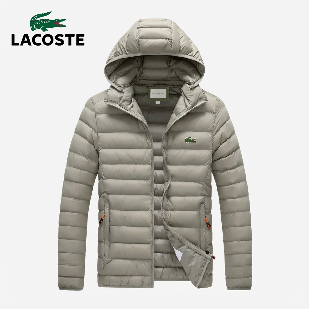 Lacoste Premium Thermo-Steppjacke mit Kapuze