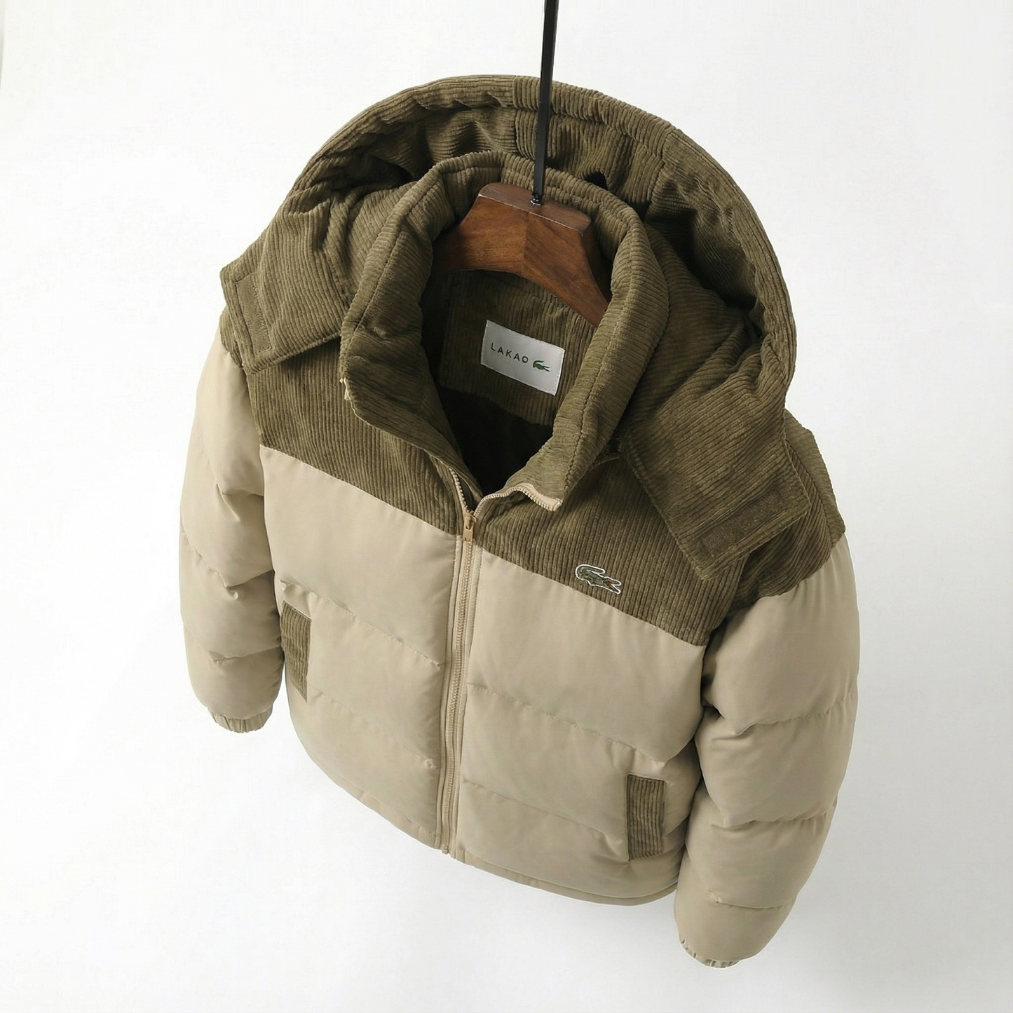 Klassische Lacoste-Winterjacke