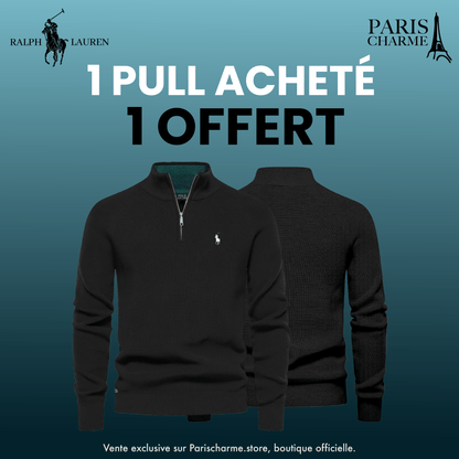 Pull Col Zippé R&L 1+1 (DÉSTOCKAGE)